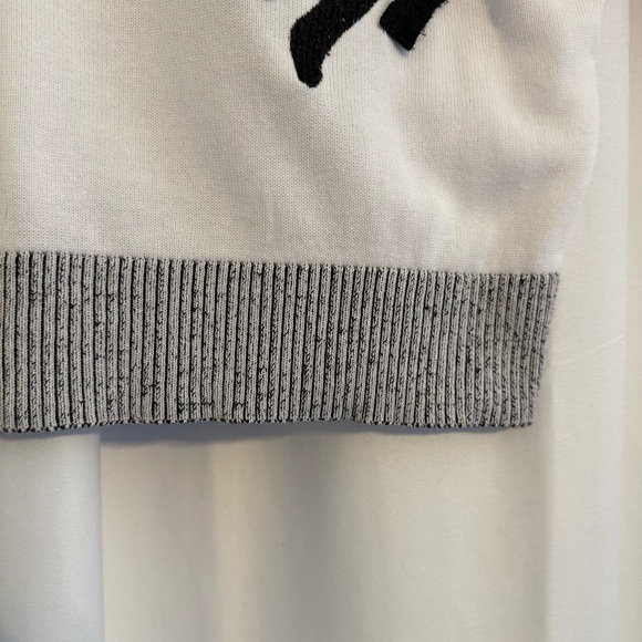 Gabby Isabella Zebra Fringe Cotton Sweater Colorblock 3/4 Sleeve Size Medium - Picture 6 of 9